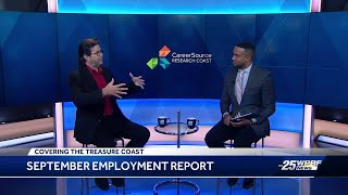 CareerSource discusses September Florida jobs report [upl. by Bergh]