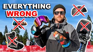 Everything Wrong with My Snowboard Gear [upl. by Shenan]