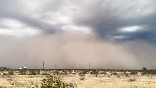 Haboob Causes NearZero Visibility on I10 South of Phoenix AZ  July 14 2024 [upl. by Inat]