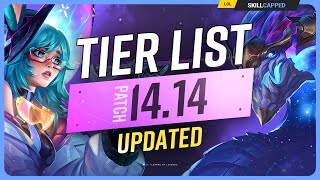 NEW UPDATED TIER LIST for PATCH 1414  League of Legends [upl. by Arhat]