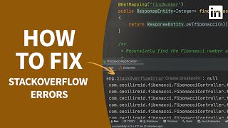 Java Tutorial  Fixing StackOverflow Errors [upl. by Donielle]