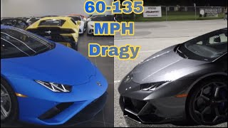 Huracan Evo vs Huracan Evo RWD 60130 mph [upl. by Svetlana616]