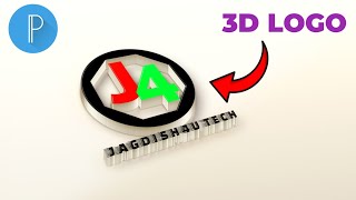 How To Make 3D Logo For YouTube On Mobile Android amp iOS  3D Logo Kaise Banaye  Pixellab [upl. by Lashonde]