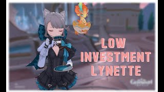 Lynette on a Budget Low Investment Build Guide  Genshin Impact [upl. by Yenalem]