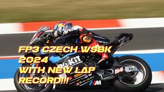 FP3 WSBK Most Autodromo Czech 2024 result highlights with new lap record by German bike BMW [upl. by Epstein]