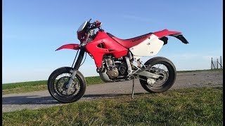 Honda Xr650r supermoto test ride [upl. by Kaine908]