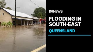 Flooding rain from exTropical Cyclone Seth drenches southeast Queensland causes havoc  ABC News [upl. by Eceinahs]