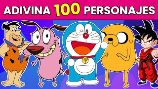 Adivina 100 Personajes de Caricaturas 😀  Quiz de Caricaturas  Adivina los Personajes ✅ [upl. by Bhayani]