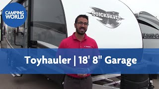 2018 Livin Lite Quicksilver 85x28FBA  Toy Hauler  Gray  RV Review [upl. by Sommer]