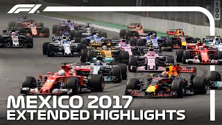 The Day Lewis Hamilton Secured His Fourth Title  2017 Mexico City Grand Prix  Extended Highlights [upl. by Aneleairam604]