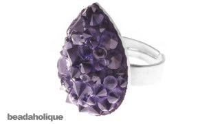 How to Make a Faux Druzy Ring [upl. by Eugirne]