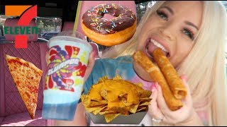 GAS STATION MUKBANG 7 ELEVEN EATING SHOW  TRISHA PAYTAS [upl. by Anivas]