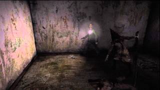 Silent Hill 2 HD  Hard Mode BOSS Pyramid Head First Encounter NO DAMAGE [upl. by Amie214]