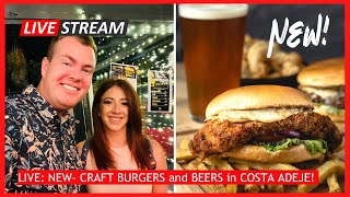 🔴LIVE CRAFT BURGERS amp BEERS Costa Adeje Restaurant amp food Tenerife 🍔 Canary Islands [upl. by Ardnuek]