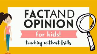 Fact or Opinion for Kids UPDATED [upl. by Shyamal]