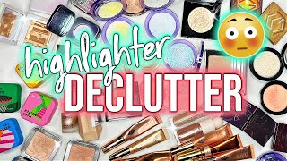 INTENSE Highlighter Declutter 2023  55 GONE🙈 [upl. by Eskil]