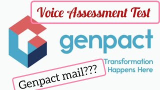 Genpact  Voice Assessment Mail  Cleared or Not [upl. by Ardnuassac]