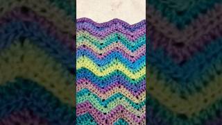 crochet chevron stitch easy crochet  super easy chevron stitch [upl. by Nyrem]