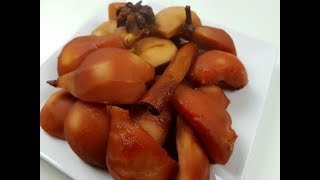 Stoofperen maken in de slowcooker  Recept  NLBE  Plezierindekeukennl [upl. by Eniamsaj976]