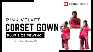 Creating a Stunning Velvet Corset Gown in 24 hours  Plus Size Sewing [upl. by Ased485]