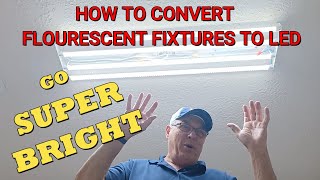 How to Easily Convert Fluorescent to LED  Step by Step Instructions Ballast Bypass [upl. by Nosduh]