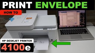 HP DeskJet 4100e Printing Envelopes [upl. by Sheelah]