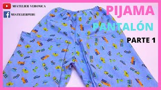 CÓMO COSER PIJAMA PANTALÓN  PARTE 1 [upl. by Liatris493]