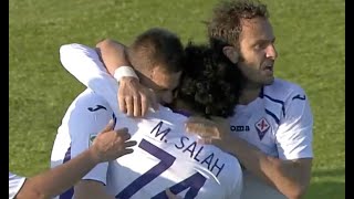 Salah  Pazzini  Mutu  Edmundo Goals from Empoli vs Fiorentina [upl. by Cirdla]