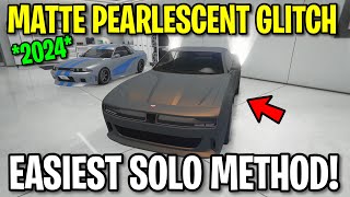 NEW HOW TO PUT MATTE PEARLESCENT ON ANY CAR IN GTA 5 ONLINE 2024 SOLO MATTE PEARLESCENT GLITCH [upl. by Claudianus491]