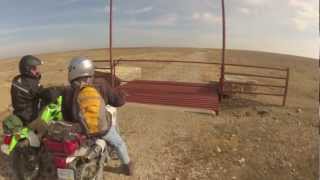 Dual Sport Ride Flint Hills Kansas Dec 2012 [upl. by Abad141]