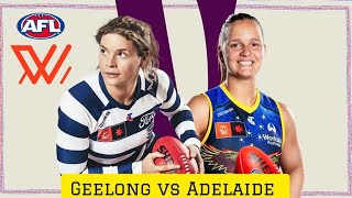 AFLW LIVE 📢GEELONG VS ADELAIDE FOOTBALLCROWS LIVESCOREBOARD [upl. by Hsirk706]