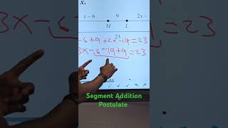 Segment Addition Postulate mathsmathematics science mathshack education mathskills [upl. by Notned]