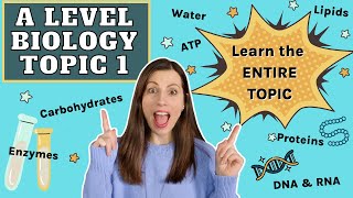 A level Biological Molecules  Learn the ENTIRE topic in this video AQA A level Biology Revision [upl. by Alek210]