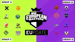 EUM Summer Playins  EUpdate EUMasters Special [upl. by Aaren]