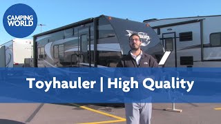 2017 Quicksilver 7x20HJ  Toy Hauler  Silver Frost  RV Review [upl. by Siusan959]