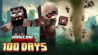 I Survived 100 Days in a BRUTAL Zombie Disaster in Hardcore Minecraft [upl. by Gavin292]