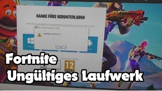 fortnite instalation fehlgeschlagen Fortnite falsches Laufwerk [upl. by Adnilra]