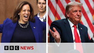 US election Kamala Harris and Donald Trump target swing states in southwest  BBC News [upl. by Solon684]