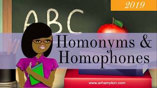 Homonyms Homophones amp Homographs  Grammar Tutorial [upl. by Arvad]