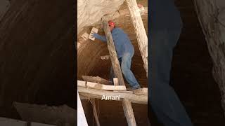 Workers are building domed cave dwellings [upl. by Eastlake84]