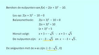 Snijpunten van parabolen met coordinaatassen berekenen [upl. by Oram711]