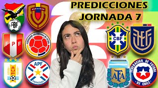 PREDICCIÓN ELIMINATORIAS MUNDIAL 2026🌎⚽  JORNADA 7🔥 [upl. by Yanffit]