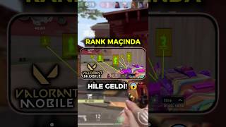 VALORANT MOBİLE RANK KASARKEN HİLE DENK GELDİ 😱  valorantmobile shorts [upl. by Inttirb930]