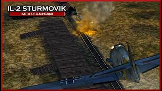 BF109 F4 Railyard Strike E45 IL2 Sturmovik Great Battles PWCG [upl. by Acilgna]