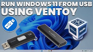 Running Windows 11 from USB Device using Ventoy [upl. by Ahsieyk]