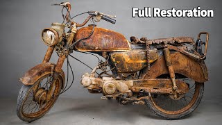 Full Restoration 40 Years Old ruined Classic Motorcycle [upl. by Yetak]