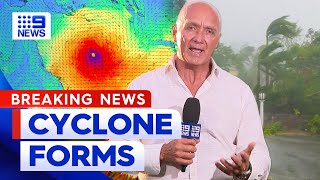 Queensland on alert as Tropical Cyclone Jasper forms  9 News Australia [upl. by Glenine406]