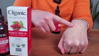 Cliganic USDA Organic Rosehip Seed Oil for Face Review [upl. by Guerin]