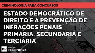 Estado Democrático de Direito e a Prevenção de infrações penais PRIMÁRIA SECUNDÁRIA e TERCIÁRIA [upl. by Phaih]