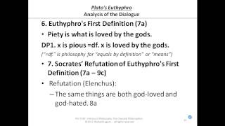 0411415 Euthyphros First Definition of Piety [upl. by Oretna]